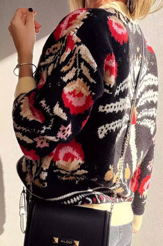 Button Down V-Neck Cardigan