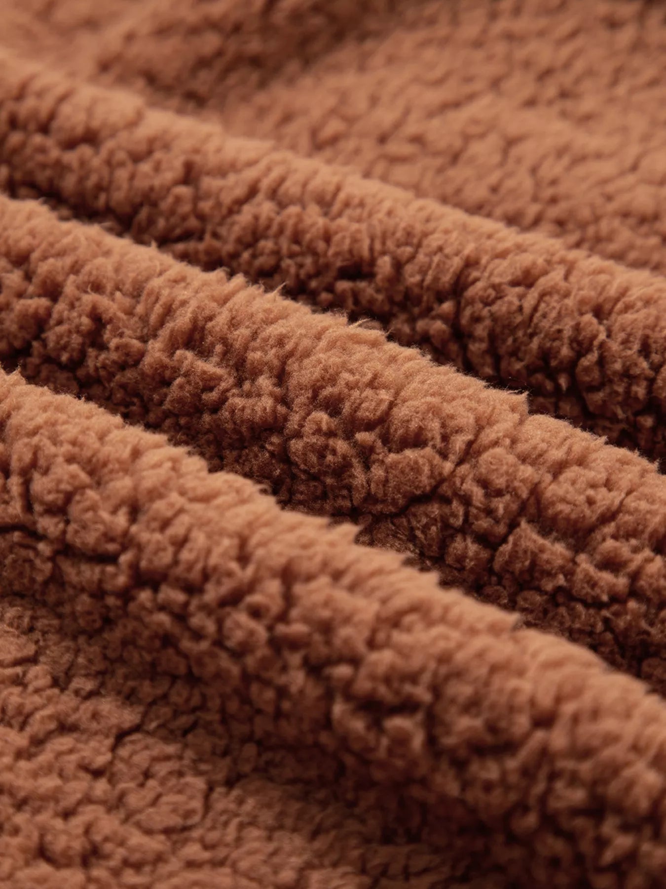 Zip Up Hooded Sherpa Jacket