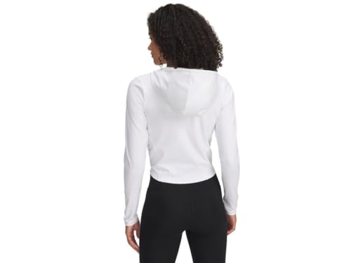 Under Armour Womens Motion Hooded Jacket, (101) White / / Halo Gray, Large