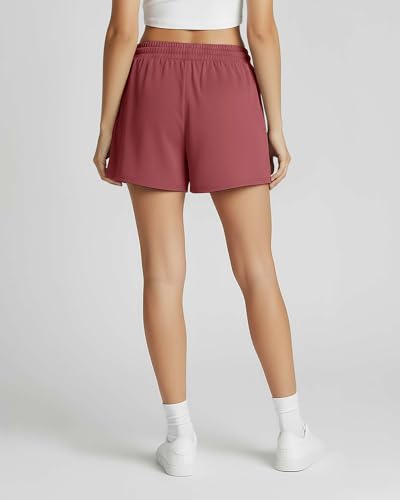Real Essentials 3 Pack: Womens Ultra-Soft Athletic Lounge Casual Sweat Shorts with Pockets, Set 2, L, Pack of 3