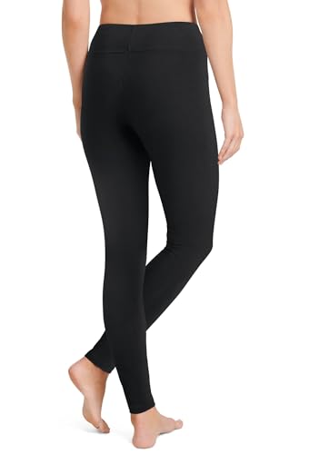 Jockey Women's Activewear Cotton Stretch Ankle Legging, Black, S