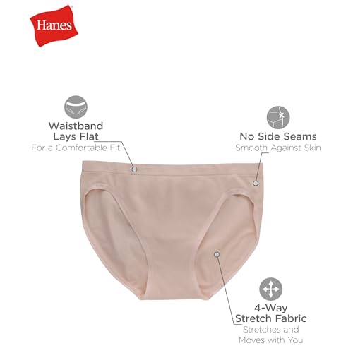 Hanes Women's Comfort Flex Fit Seamless Bikini Panty (Pack of 6)