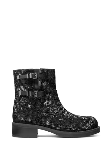 Michael Kors Women's Darrington Flat Bootie, Black/Hot Fix, 7