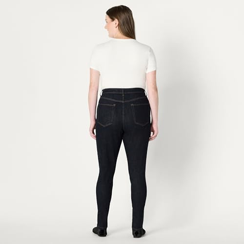 Amazon Essentials Women's High Stretch High-Rise Skinny Jeans, Rinse, 18 Short