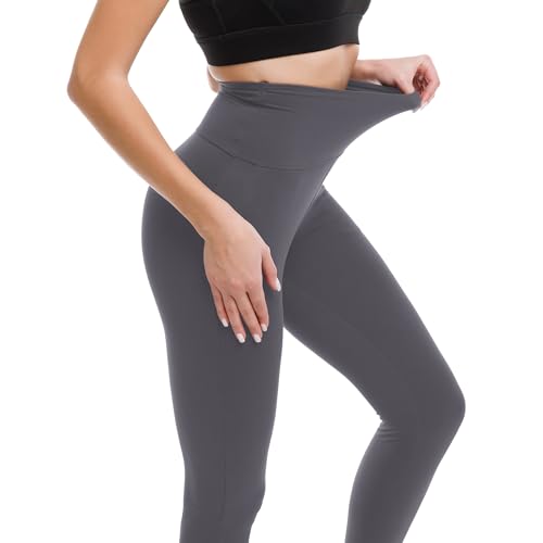 Ipletix Leggings for Women, High Waisted Women Leggings Yoga Pants Grey