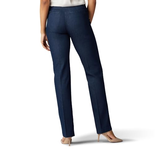 Lee Women's Ultra Lux Comfort with Flex Motion Trouser Pant Indigo Rinse 14 Medium