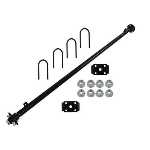 munirater 3500lbs 5x4.5 Bolt Pattern 95 Hub Face 80 Spring Center Trailer Axle U Bolt Kit
