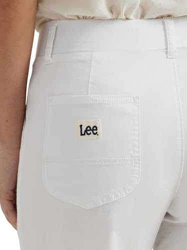 Lee Women's Ultra Lux Comfort with Flex-to-Go Utility Bermuda Short Bright White 10