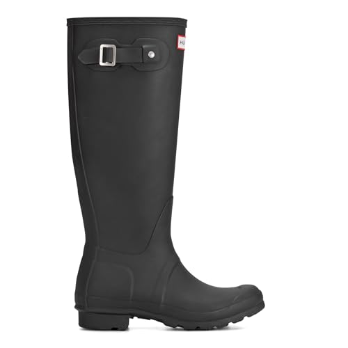 Hunter Women's Original Tall Rain Boots, Black, 7 Medium