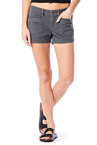 UNIONBAY womens Delaney Stretch 3.5" Inseam Casual Shorts, Galaxy Grey, 7 US