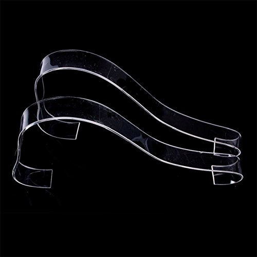 glasstore 5 Pairs Shoe Trees for Women Sandals High Heel Shoes Clear Acrylic Retail Shop Display Stand Plexiglass Shoes Supporter Forms Inserts