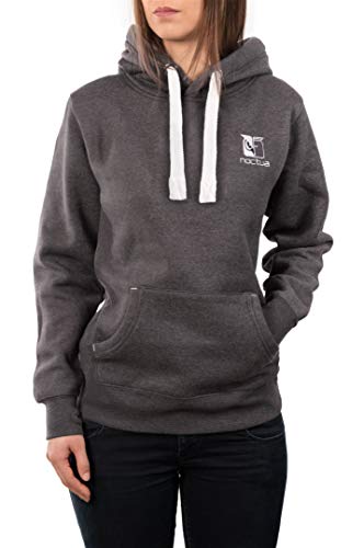 Noctua NP-H1.grey, Unisex Premium Branded Hoodie Sweatshirt (Grey) (L)