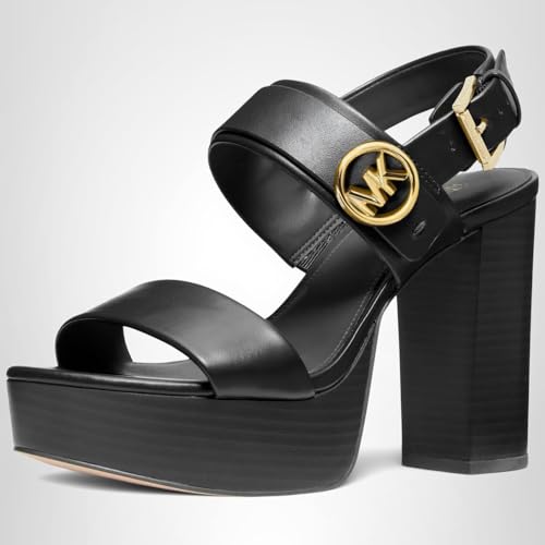 Michael Kors Women's Carmen Platform Sandal, Black, 8.5