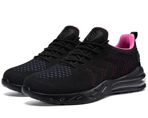 LARNMERN Womens Slip On Shoes Work Non Slip Sneakers Walking Water Resistant Zapatillas Zapatos Trabajo Food Service Chef Kitchen (7,Starry Purple)
