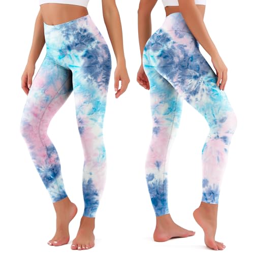 GYMGUN High Waisted Leggings for Women Buttery Soft Tummy Control Capri Yoga Pants for Workout Athletic Plus Size