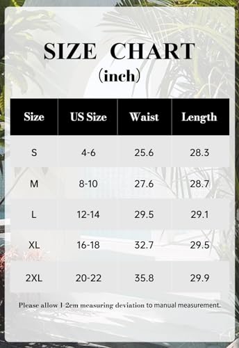 MLXSJ Women's Midi Skirt Summer Pleated Flowy Elastic High Waisted Skirts with Pockets (Black Floral Light Beige, L)