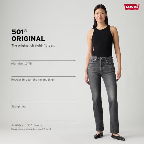 Levi's Women's 501 Original Fit Jeans, (New) Medium Indigo Worn in, 28 Regular