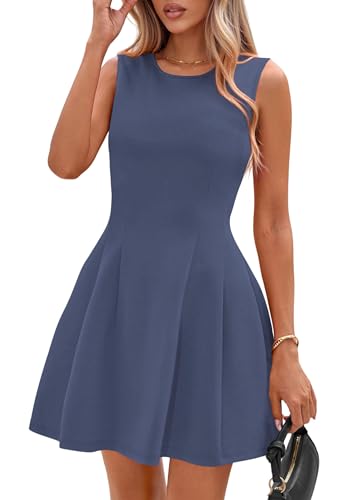PRETTYGARDEN Summer Dresses for Women 2026 Elegant Classy Spring A Line Business Casual Work Graduation Cocktail Short Dress