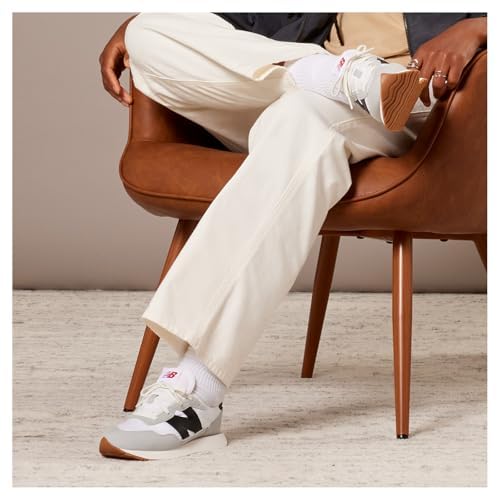 New Balance Women's 237 Sneaker, Sea Salt/Silver Birch/Black, 8 M