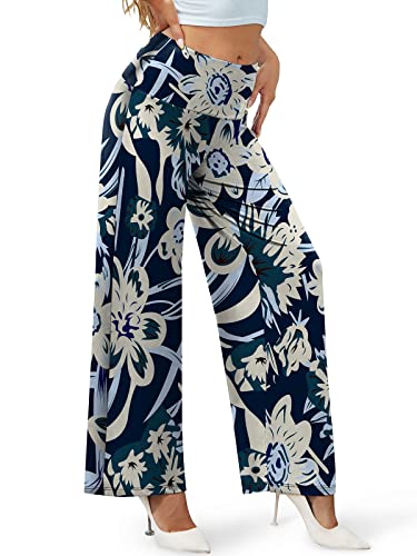 Arolina Women's Stretchy Wide Leg Palazzo Lounge Pants Casual Comfy High Waist Palazzo Pants