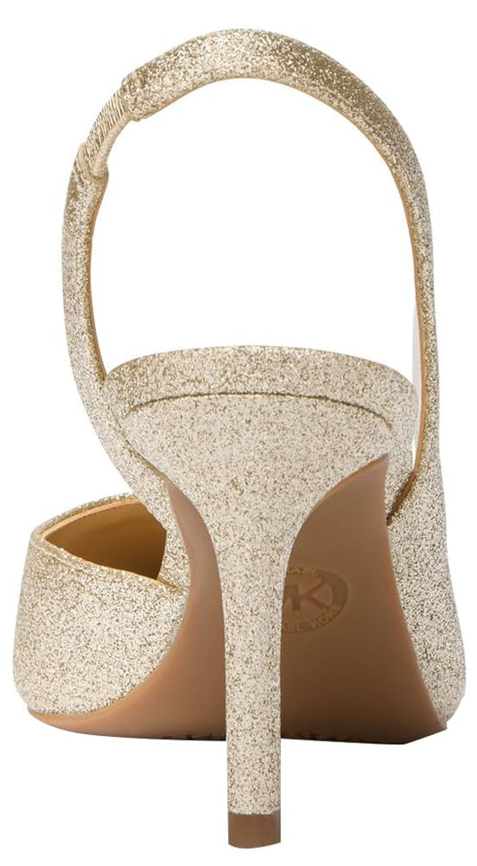Michael Kors Women's Alina Flex Sling Pump, Pale Gold, 8.5