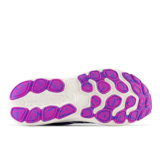 New Balance Women's Fresh Foam X EVOZ V3 Running Shoe, Marine Blue/Night Sky/Cosmic Rose, 5 M