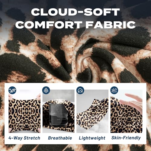 Sundwudu 4 Pack Biker Shorts for Women - 8” High Waist Tummy Control Summer Workout Shorts for Running Yoga Athletic