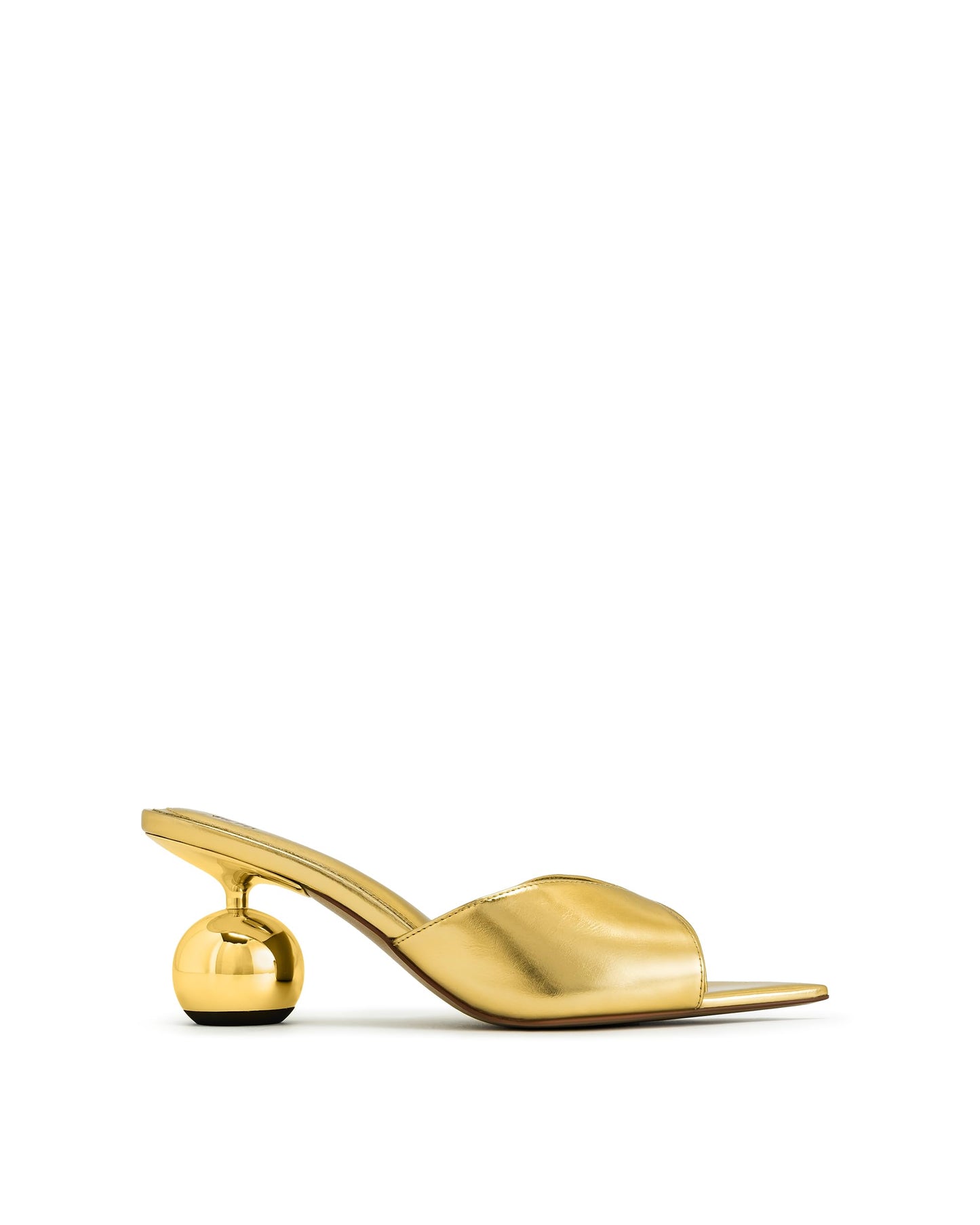 JW PEI Women's Ellie Sphere Heel Mules - Gold