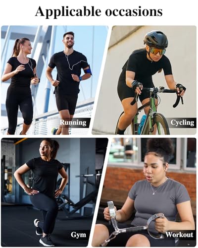 NebuKinex 5-Pack Women's Compression Shirts Short Sleeve Workout Tops Athletic Baselayer Quick Dry Gym Yoga Running T-Shirt Large