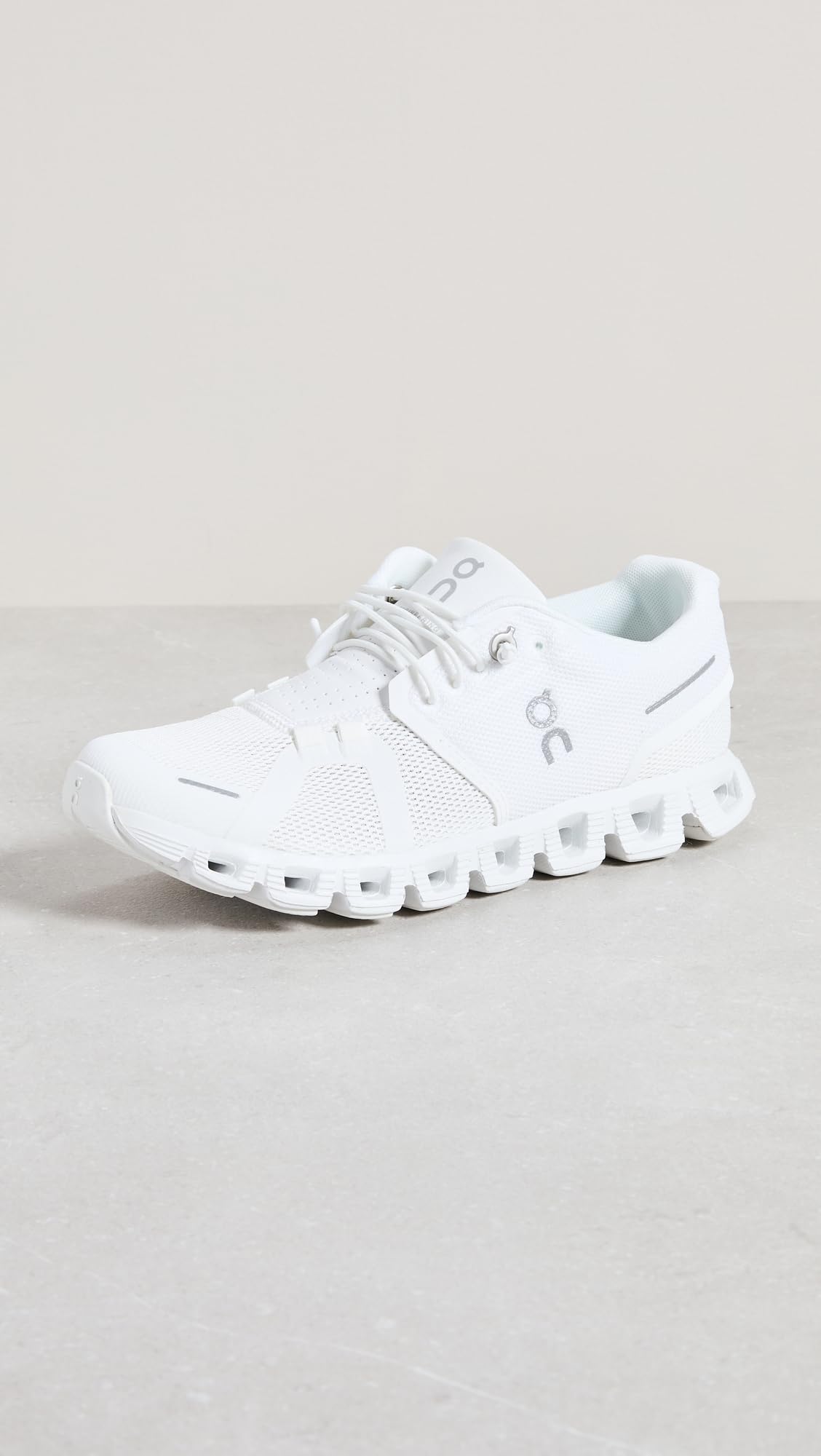 On Women's Cloud 5 Sneakers, All White, 7 Medium US