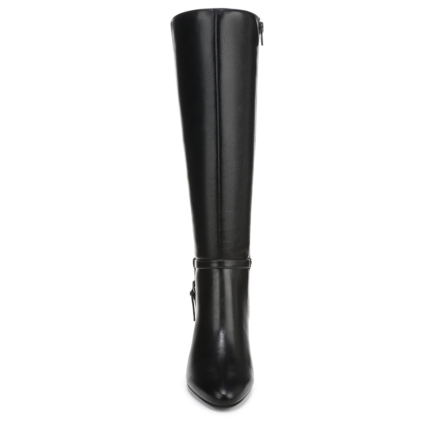 LifeStride Women's Galant Fashion Boot Black Faux Leather 5.5 M