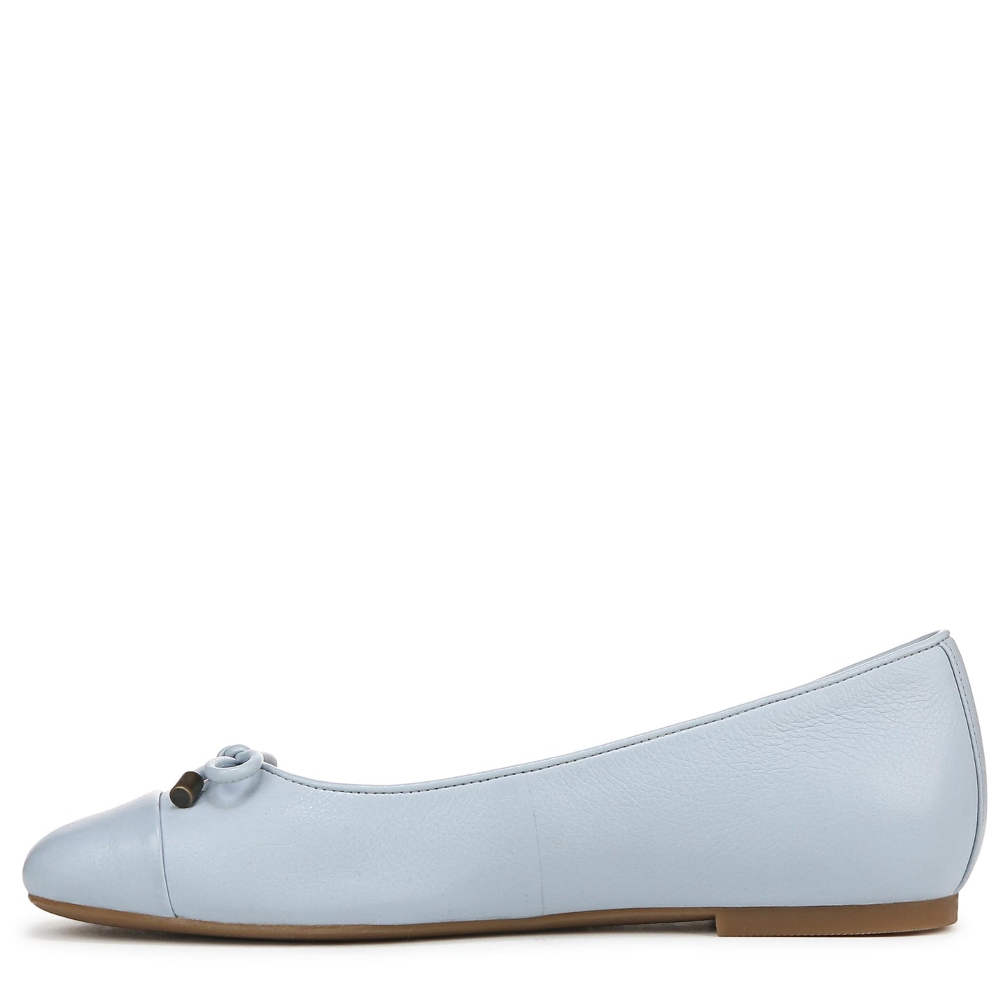 Vionic Women's Klara Ballet Flat, Blue Mist Leather, 8
