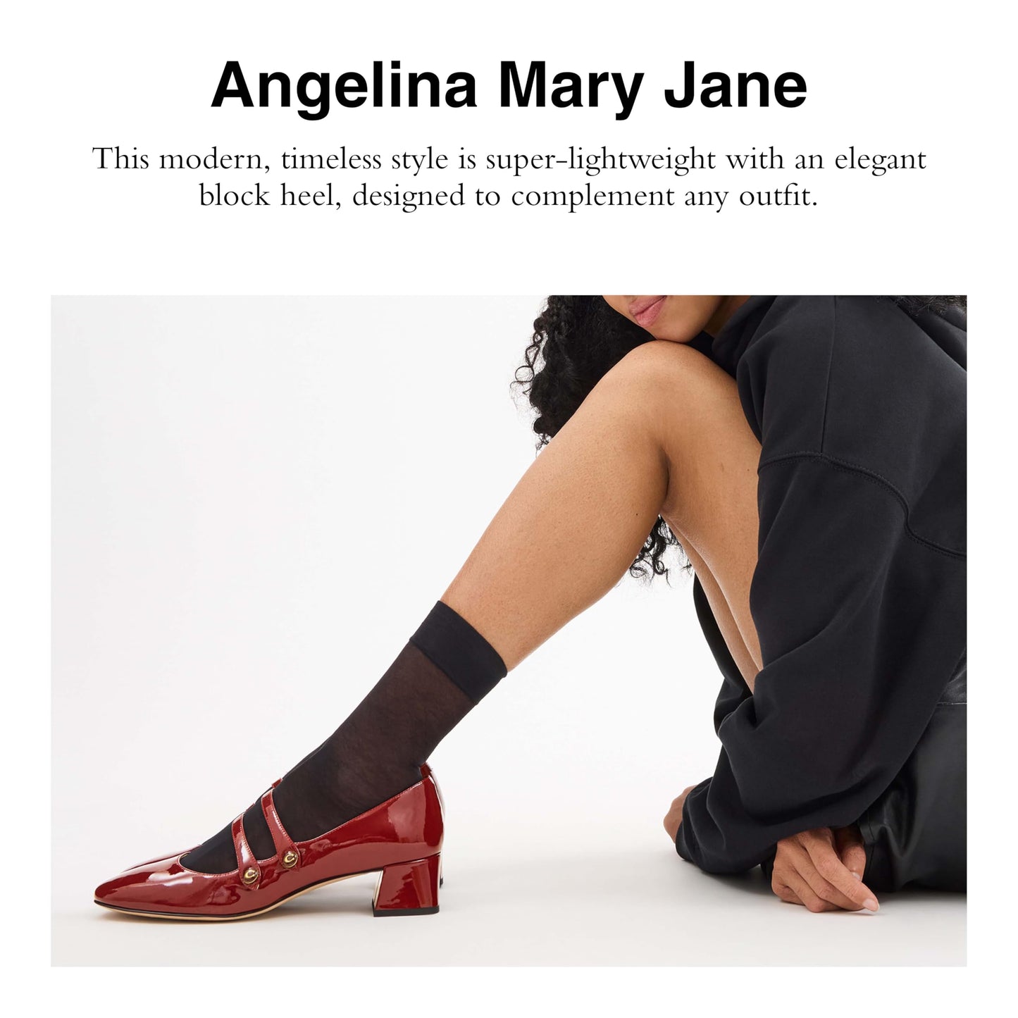 CX041 RBY 6.5 B Angelina PAT LTHR MJ Ruby 6.5 B