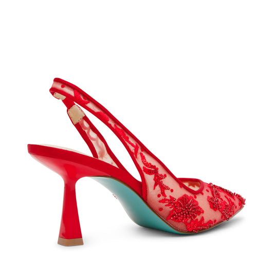 Betsey Johnson Women's Nikki Pump, Red, 7.5