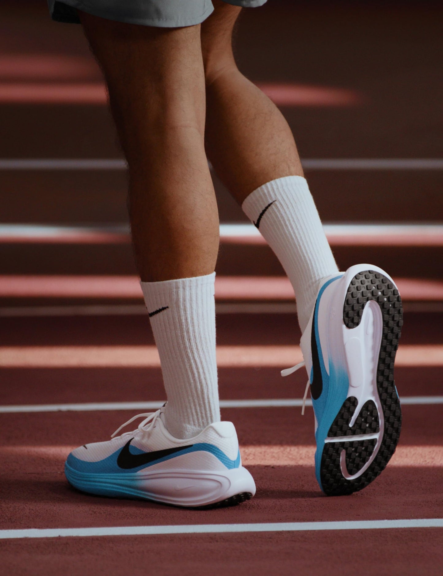 Nike Men's Revolution 8 Road Running Shoes, White/Black-Blue Hero, 9