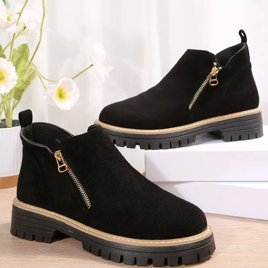 Side Zip Ankle Boots
