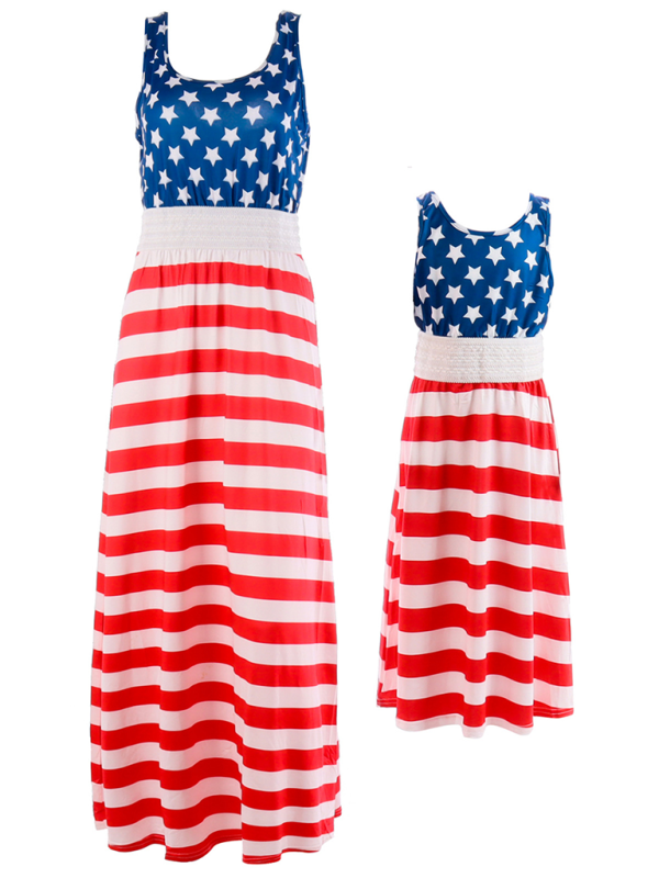 Women's Print Tank Top Dress Maternity Dress