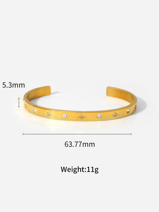 Titanium steel open bracelet women's non-fading stainless steel bracelet Pattern8 F