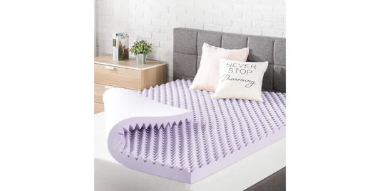 Best Price Mattress 3-Inch Egg Crate Memory Foam Topper with Lavender Infusion