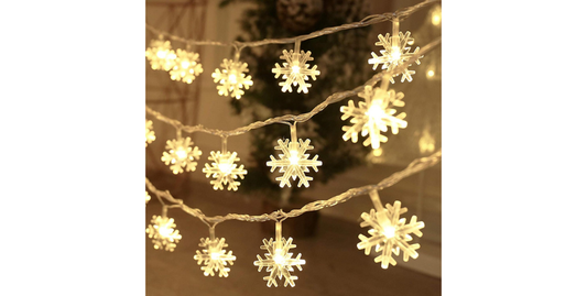 CESOF Christmas Snowflake LED String Lights – Perfect for Cozy Holiday Vibes