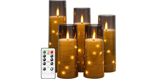 Flameless LED Candles with Timer for Elegant Home Décor and Safety