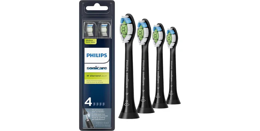 Philips Sonicare W DiamondClean – 4 Pack Replacement Toothbrush Heads