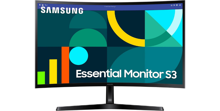 SAMSUNG 27" Curved Monitor – Immersive Viewing for Work and Play