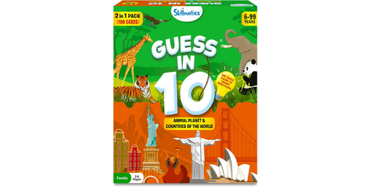 Skillmatics Card Game - Guess in 10 Animals & Countries: A Perfect Family Game