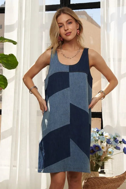 ADORA Pin Stripes Ruffled Mini Dress