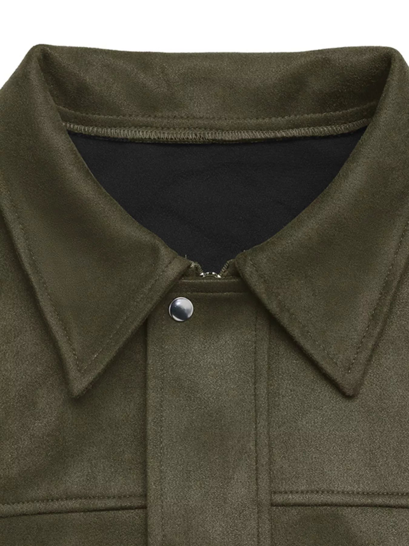 Zip Up Drop Shoulder Jacket