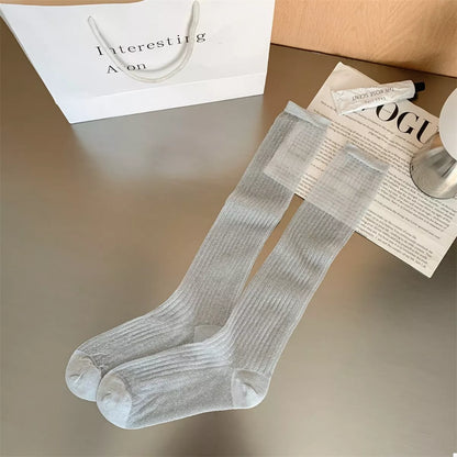Knee-High Scrunch Socks