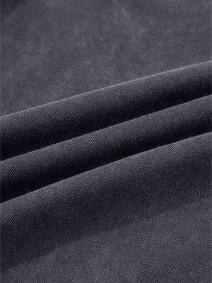 Flower Patch Mineral Washed Terry Knit Cropped Wide Leg Pants