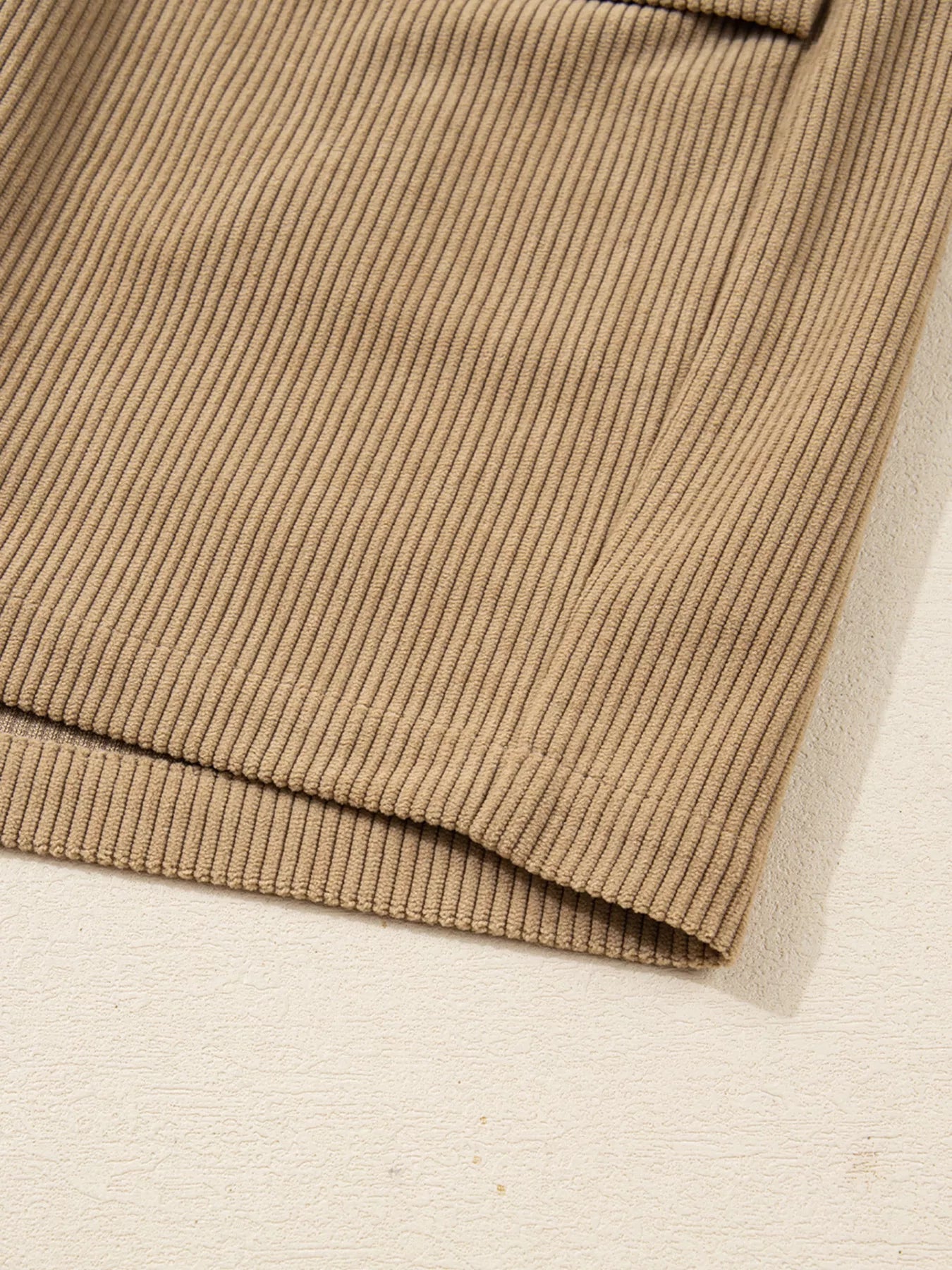 Corduroy Buttoned Front Mini Skirt