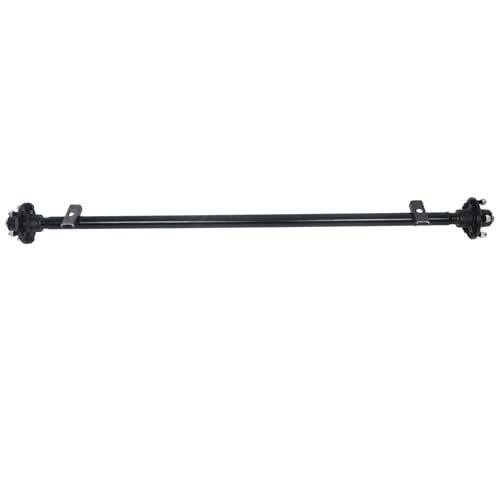 Thomletha Trailer Axle 2000 lbs Axle Beam 5 Lug Trailer Axle 60 inch Hub Face 46 inch Spring Center